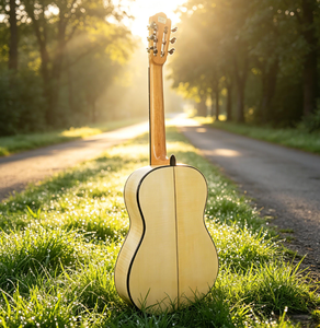 Geake K-800 Torress 1888 Chitarra <span class=keywords><strong>Classica</strong></span> Professionale Fatta a Mano, Dimensione 4/4, Corpo in Abete Massiccio, Tastiera in Acero, Mogano ed Ebano - Product Image 3