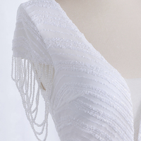 Nouvel arrivage de robes de mariée blanches élégantes sans manches en perles de luxe pour l'été robes de mariage en queue de poisson pour femmes