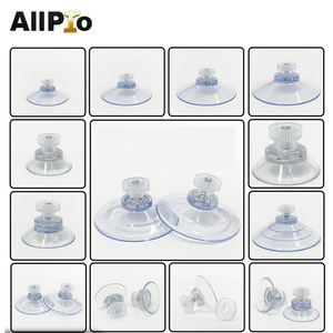 Zuignappen met paddenstoelvorm, milieuvriendelijk PVC, transparant plastic, zuignapbevestigingen (platte, raketvormige, puntige koppen) - Product Image 2