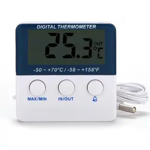 Industrial Freezer Thermometer Household Fridge Thermometer With Temperature Alarm And Max Min Thermometer