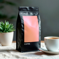 Sacs d'emballage de café vides de 5 lb, personnalisés OEM, imprimés numériquement, résistants aux perforations, avec soufflet latéral et valve, en feuille métallisée
