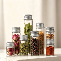 Flacons en verre borosilicate de qualité alimentaire pour laboratoire avec bouchon doré/argenté/en bambou pour bonbons et graines sèches