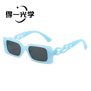 De Yi Optics <b>Square</b> <b>Frame</b> <b>Sunglasses</b> Black UV400 Women Fashion Sun Protection - Product Image 3
