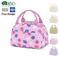 Sac à déjeuner isotherme portable personnalisé avec double fermeture éclair, en tissu côtelé, idéal pour pique-nique, campus, bureau, sorties