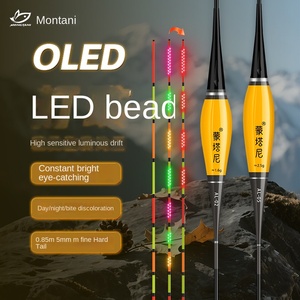 Galleggianti da Pesca LED Intelligenti in Eva PVC da 40cm-45cm, Lunghi, con Cambio Colore, Luminosi di Notte, per Carpe e Tilapia - Product Image 1
