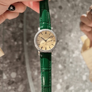 Reloj de Lujo de Alta Calidad con Movimiento de Cuarzo, Correa de Cuero de Cocodrilo, Espejo de Zafiro, Bisel con Incrustaciones de Diamantes, Resistente al Agua - Product Image 6