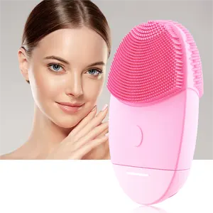 Spazzola per la pulizia del viso in Silicone dispositivi elettrici per la pulizia del viso massaggiatore per il viso detergente per la pelle vibrazione sonica strumento per la pulizia profonda dei pori