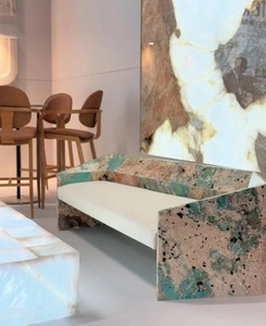 Amazonit màu xanh lá cây <span class=keywords><strong>Granite</strong></span> bàn ăn màu xanh lá cây <span class=keywords><strong>Granite</strong></span> Baxter bàn ăn màu xanh lá cây quartzit tabletops cho phòng ăn nhà - Product Image 6