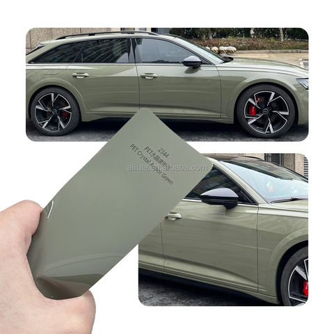 1.52x18m/5x60ft Crystal Armor Green Color Ppf Car Wrap Film Self Healing Paint Protection Film Vinyl Rolls for Car