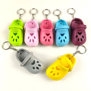Dễ Thương Mini <span class=keywords><strong>3D</strong></span> dép dép móc khóa PVC mềm cao su vườn thú cưng Giày quyến rũ <span class=keywords><strong>Keyring</strong></span> của phụ nữ Ba lô mặt dây móc khóa - Product Image 1