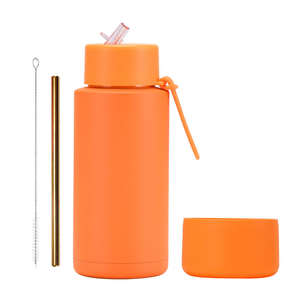 Bouteille d'<span class=keywords><strong>eau</strong></span> isolée en acier inoxydable Capacité <span class=keywords><strong>de</strong></span> 1000ml Tasse à boire sportive Poignée en silicone portable Base Tasse à <span class=keywords><strong>eau</strong></span> par sublimation - Product Image 6