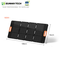 Vente directe d'usine 80W 100W 200W 400W chargeur de téléphone portable USB panneau solaire pliant pour le camping
