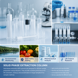 Cartucho de Plástico para Columna SPE de Extracción en Fase Sólida Degao, 1ml, 3ml, 6ml, 12ml, Alta Recuperación, Purificación de Muestras de Laboratorio - Product Image 2