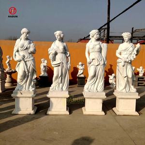 Statues des <span class=keywords><strong>dieux</strong></span> <span class=keywords><strong>grecs</strong></span> des quatre saisons en marbre blanc grandeur nature pour jardin extérieur à vendre - Product Image 3