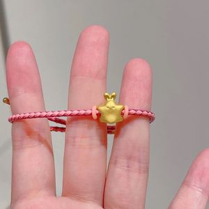 Star Rabbit Bracelet Pink Zinc Alloy Animal Zodiac Charm Women's Gift Jewelry - Product Image 3
