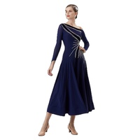 M-2213 personnalisé nouvelle robe de danse de salon standard international robes de danse de salon en soie perlée de haute qualité à vendre