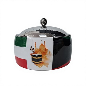 Olla para servir comida caliente de forma redonda, de calidad exclusiva, de madera y acero inoxidable, al mejor precio en India. - Product Image 1