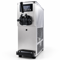 Machine à gelato de table super silencieuse à saveur unique / Machine à crème glacée molle mini commerciale avec pompe à air de prérefroidissement