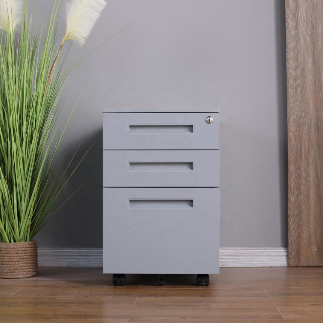 2022 металлический офисный мобильный стальной подвижный шкаф для хранения под стол, нагрудный шкаф-тумба