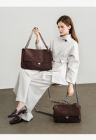 Sac à bandoulière en daim pour femme, nouvelle collection, style rétro européen-américain, tendance, décontracté, grande capacité, fermeture à fermoir, vente chaude