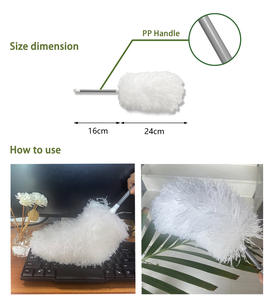 Duster de ventilateur de nettoyage en microfibre de plumes flexibles de haute qualité poignée de balai télescopique détachable <span class=keywords><strong>plumeau</strong></span> magique pour un usage domestique - Product Image 4