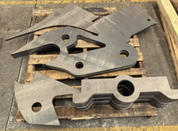Komponen Balok Las Struktural Baja Tahan Karat Berkualitas Tinggi yang Diproses CNC untuk Mesin Konstruksi OEM Kustom