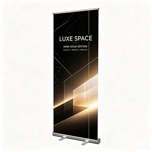 Expositor de Banner Retráctil de Aluminio Ajustable con Diseño Personalizado OEM para Ferias Comerciales y Exhibiciones Minoristas en Jiangsu - Product Image 1