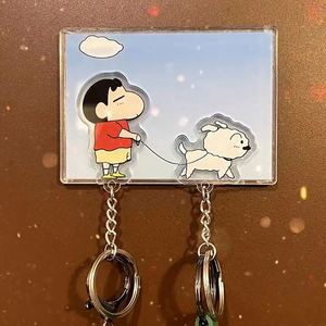 New Hot Selling House Keychain Creative <b>Wall</b> <b>Sticker</b> Couple Pendant Cartoon Gift Keyring Holder Key Chain - Product Image 2