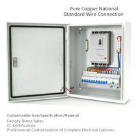 Boîtier de distribution électrique OEM personnalisé IP55 en tôle, armoire de commande vide avec serrure mécanique pour usage industriel
