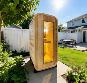 Sauna de Vapor Moderna de Madera Sólida de Hemlock Eléctrica de Bajo <span class=keywords><strong>Precio</strong></span> para 2 a 6 Personas, para Uso en Exteriores, Hoteles y Apartamentos - Product Image 1