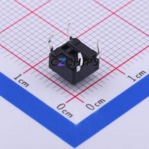 DTS-62K-V Tactile Switch Through hole Component (THT)-4P,6.2x6.2mm Switch Single Pole Single Throw Round Button 6.2mm 6.2mm - Product Image 2