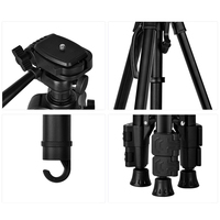 F-3630T Portable Camera Tripod Lightweight Phone Stand Telescope Stand Anti Shake Holder for Phone Live Streaming Photography