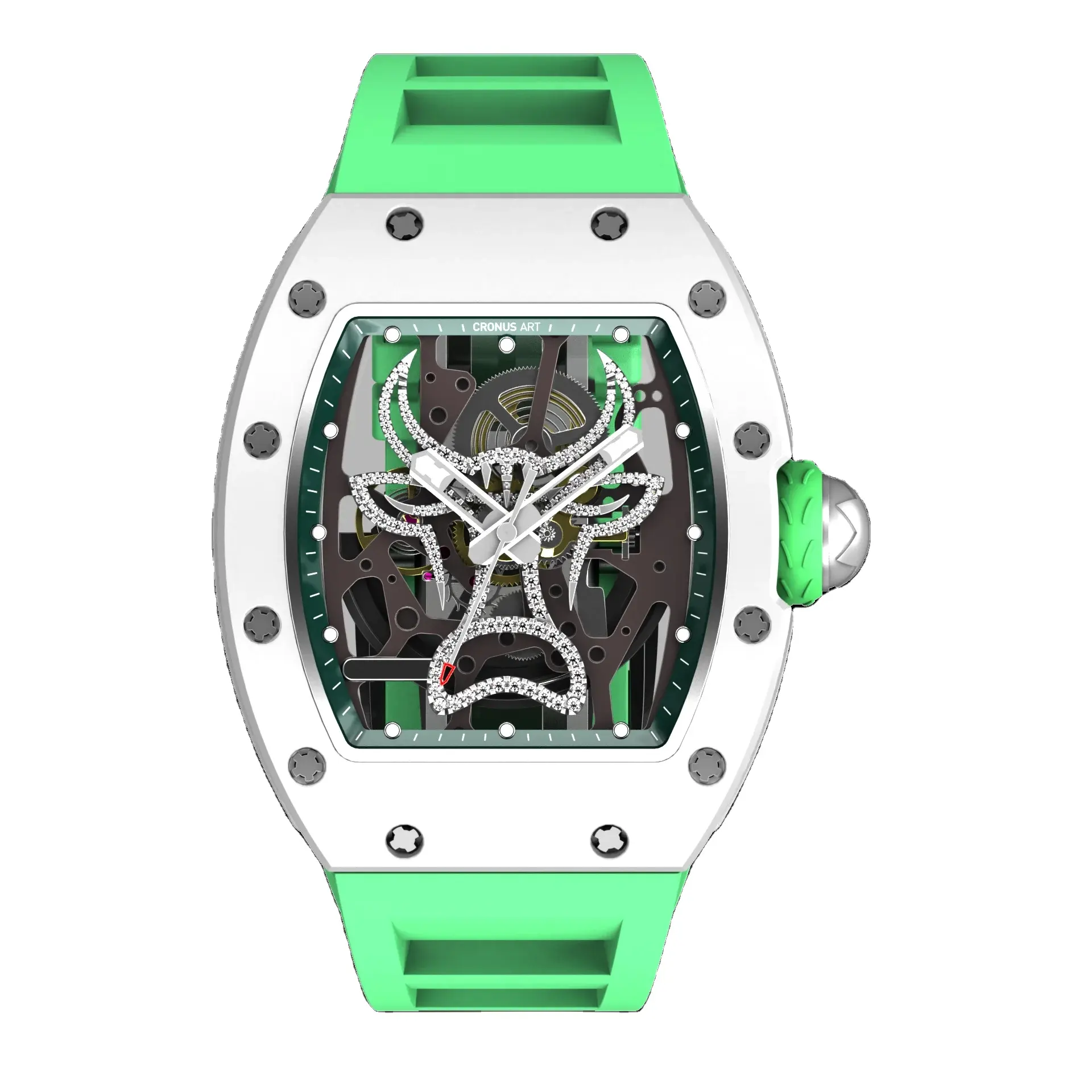 Cronusart High-End-Herrenkollektion Modedesign Richard Haute Horlogerie Saphir-Spiegel NTPT mechanische Karbonfaseruhr
