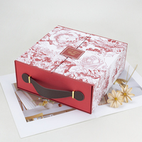 Boîte cadeau en papier à double porte avec fermeture magnétique, pour Ramadan, Eid, Nouvel An, emballage cadeau de luxe, logo personnalisé, vente en gros