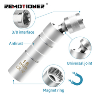 Outil de retrait de douille universel 14mm 16mm Douille pivotante 12 points avec magnétique