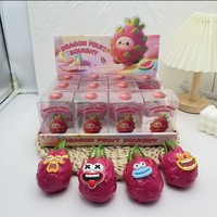 Jouet Squishy en blocs de construction à personnaliser, fruits et légumes, ASMR, mignon et original, anti-stress, boue malléable, grande bouche, boîte surprise