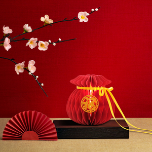 Decorazione Personalizzata a Nido d'Ape in Carta, Ornamento Portafortuna per il <span class=keywords><strong>Capodanno</strong></span> Cinese, Centrotavola 3D per Casa e Negozi - Product Image 6