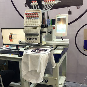 Wonyo Programmable <strong>1</strong> Head Computerized Patch Embroidery Machine for Socks, Caps, <strong>and</strong> T-<strong>Shirts</strong> - Product Image 4