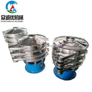 304 SS/ 316 SS cấp thực phẩm Vibro <span class=keywords><strong>sifter</strong></span> máy thực phẩm hai tầng di động rung màn hình cho bột hoặc hạt - Product Image 2