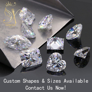 Pedra <span class=keywords><strong>Moissanite</strong></span> Certificada GRA, Teste de Diamante Aprovado, Corte Radiante Excelente, Cor <span class=keywords><strong>D</strong></span>, Branca, <span class=keywords><strong>Moissanite</strong></span> Solta - Product Image 3