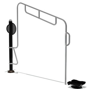 Equipo de Entrenamiento Combinado para Ejercicio al Aire Libre, <span class=keywords><strong>Aparato</strong></span> de Ejercicio de Acero, Prensa de Piernas Sentada, Equipo de Gimnasio para Uso en Parques para Adultos - Product Image 5