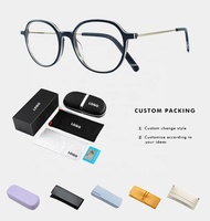 Montura de Gafas Ópticas de Acetato y Titanio Personalizada, Certificación CE, Ultraligera, No Más de 15g, Ideal para el Uso Diario, Ocio y Desplazamientos