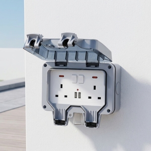 Shinelite Factory Price UK EU IP66 Waterproof Wall Electrical Switch and Socket for Outside
