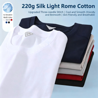 T-shirts tendance de haute qualité pour jeunes, coupe oversize, 220 GSM, protection solaire, vente en gros, personnalisables, 60% coton 40% polyester, col rond unisexe