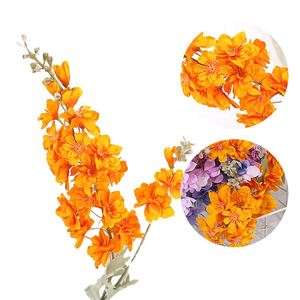 2023 Factory Price Dephinium Bridal <b>Bouquet</b> Real Touch Silk <b>Artificial</b> Flower for Wedding - Product Image 3