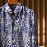 Kemeja Pria Linen Murni OEM Lengan Panjang, Warna Tahan Luntur, Anti-Pilling, Gaya Kasual Musim Panas, Grosir, Kualitas Tinggi