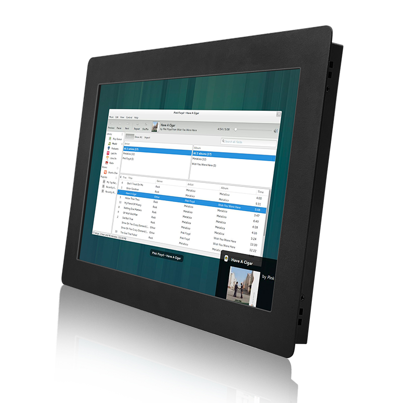 18.5 / 18 Inch VESA Wall Mounted Touch Screen Metal Embedded Touchscreen Industrial Monitor LED Display