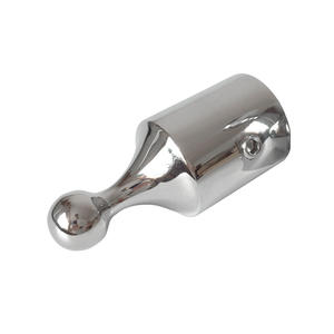 Capuchon coulissant en acier inoxydable de qualité marine de 22 mm, à simple fil, en forme de boule, avec connexion de tube d'auvent, attache rapide - Product Image 1