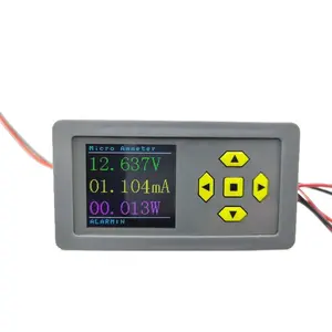 Taidacent Volt Ampere uA Meter Panel Plug Energy Monitor Display RS485 Modbus Electric Power Meter With Alarm Output