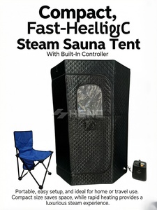 Sauna Eléctrica Portátil Moderna de Diseño Pentagonal en Acrílico para el Hogar, Ideal para Apartamentos y Salas de Estar - Product Image 2